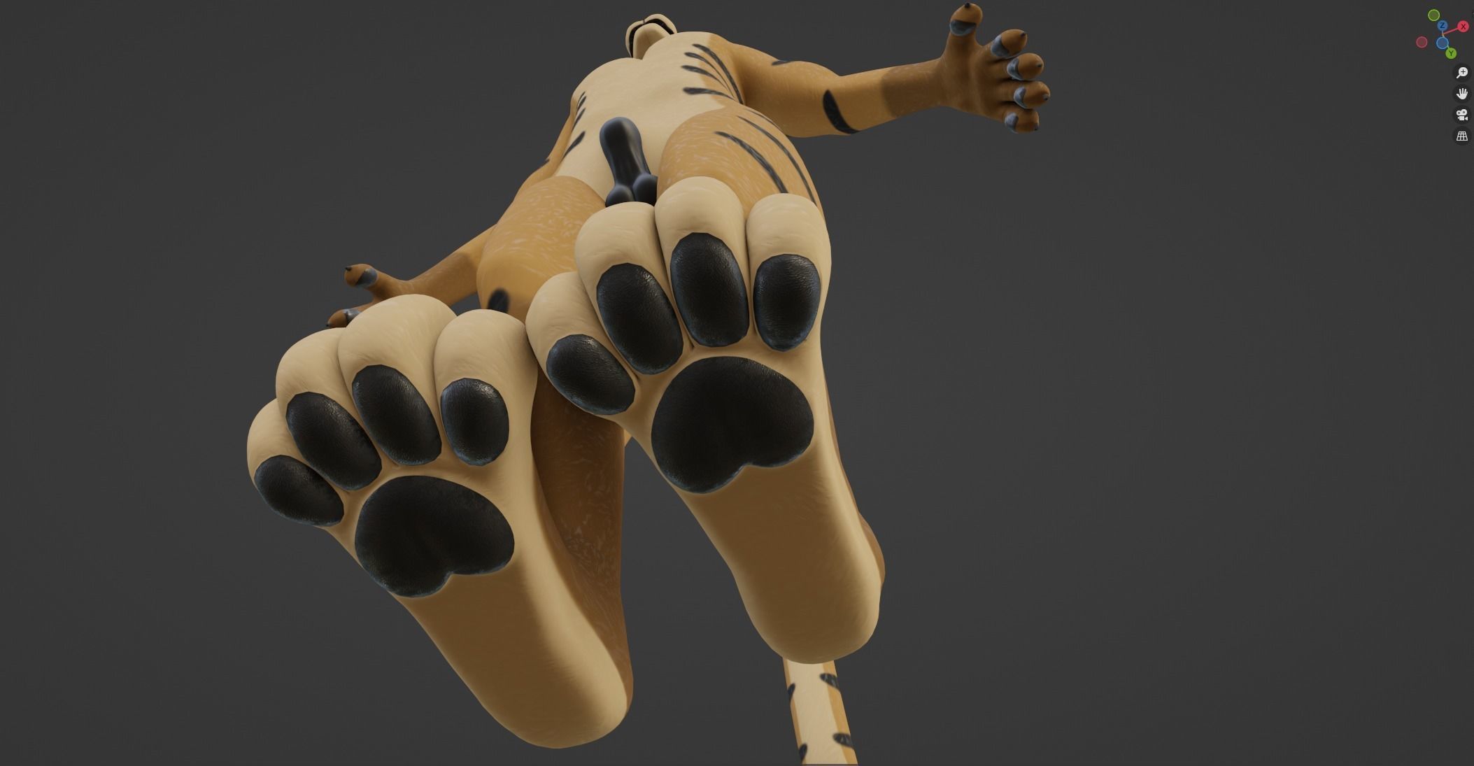 Deimos Anthro Tiger 3D model_51