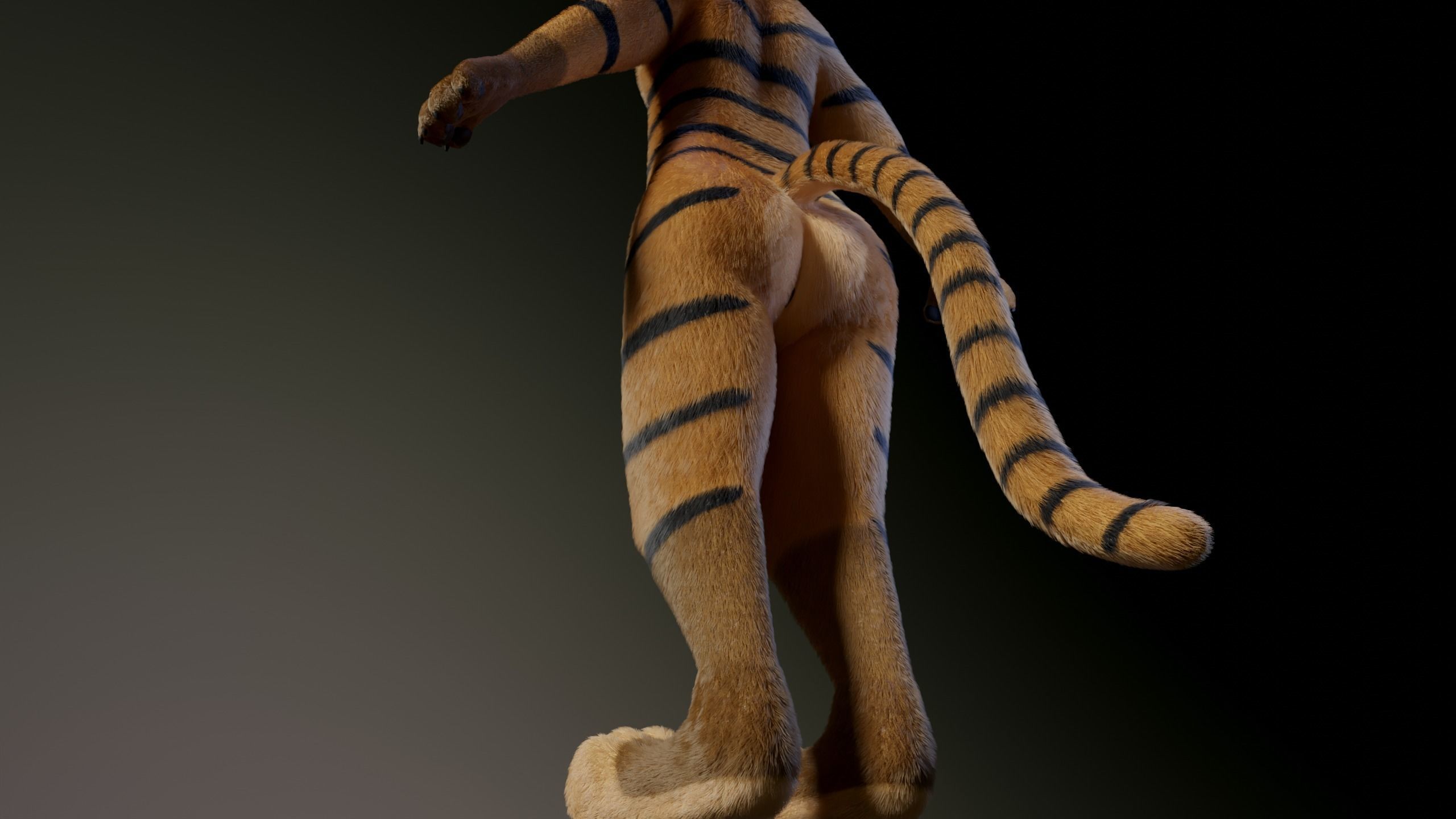 Deimos Anthro Tiger 3D model_9
