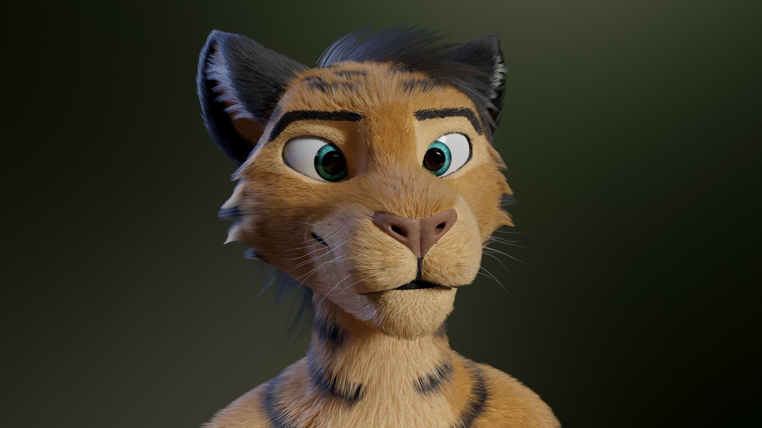 Deimos Anthro Tiger 3D model_29