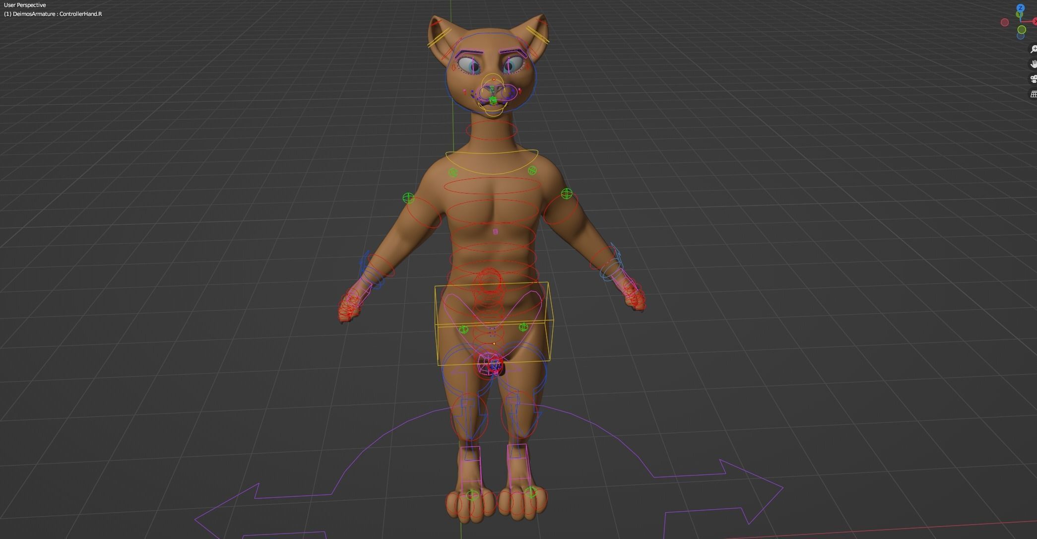 Deimos Anthro Tiger 3D model_36