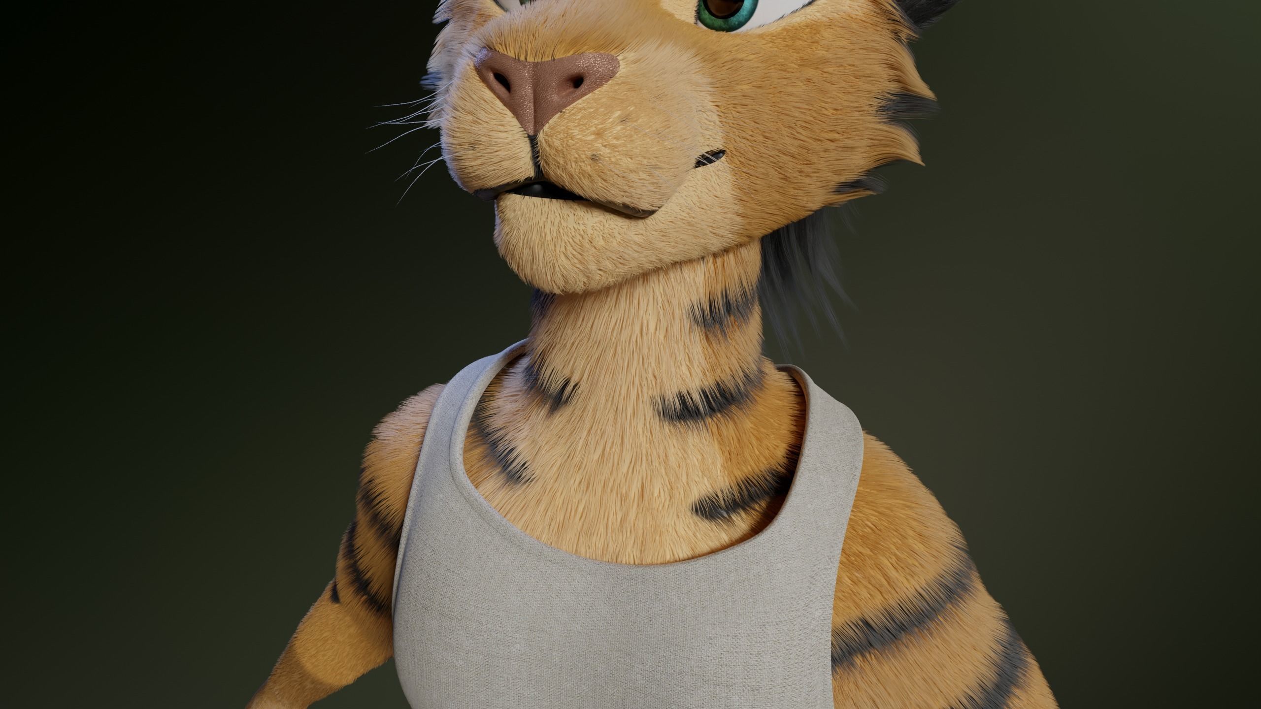 Deimos Anthro Tiger 3D model_24