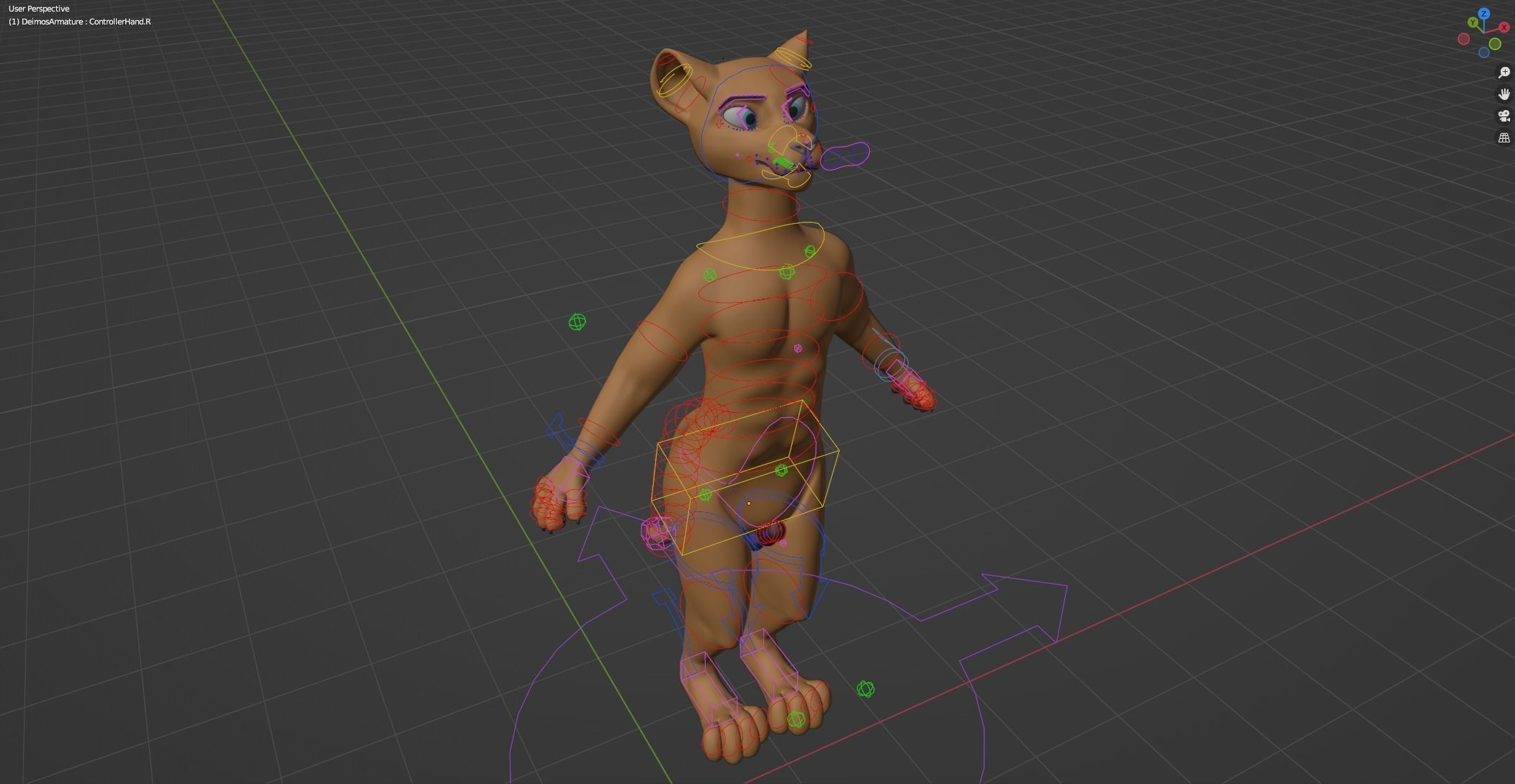 Deimos Anthro Tiger 3D model_37