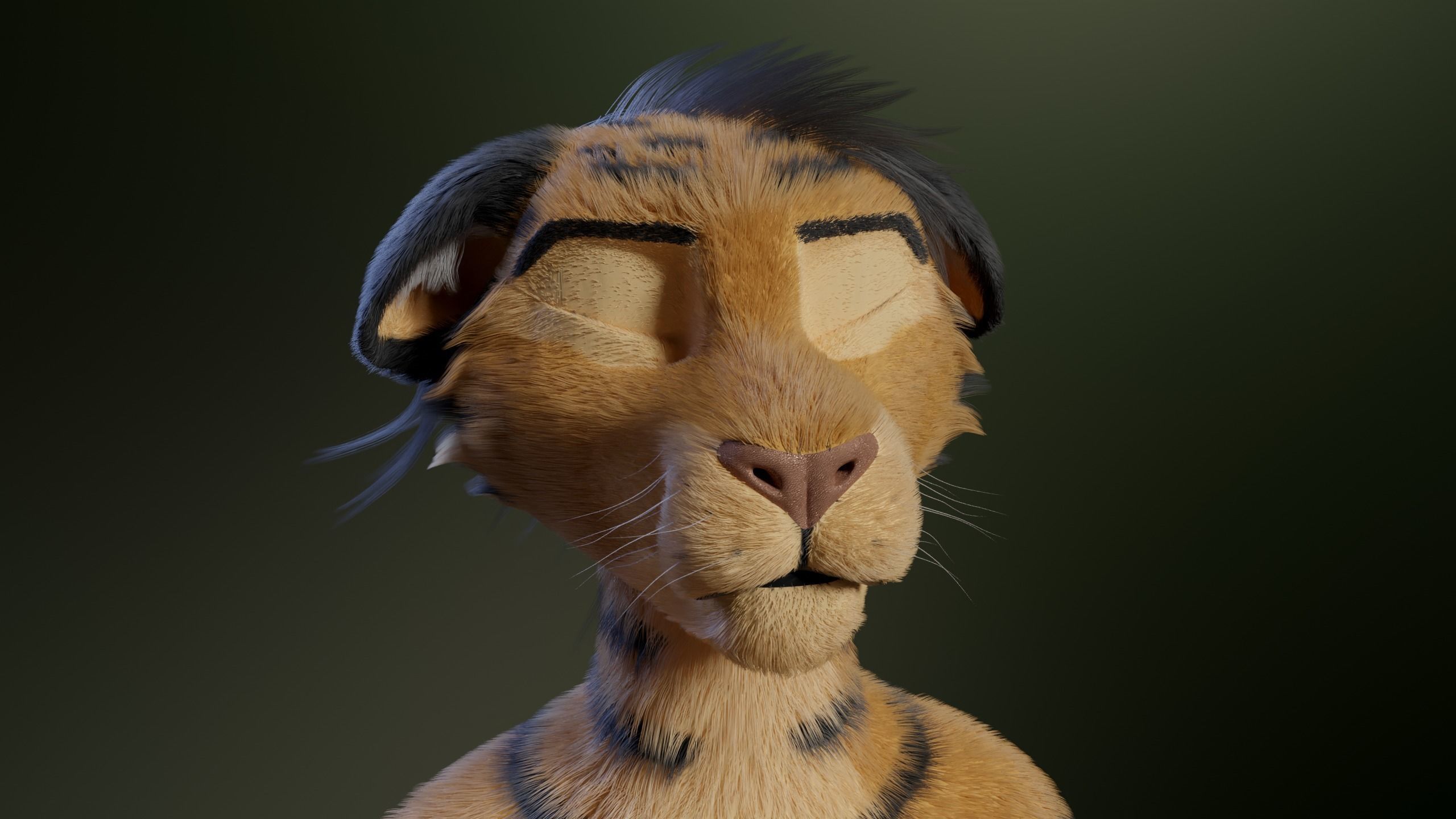 Deimos Anthro Tiger 3D model_32