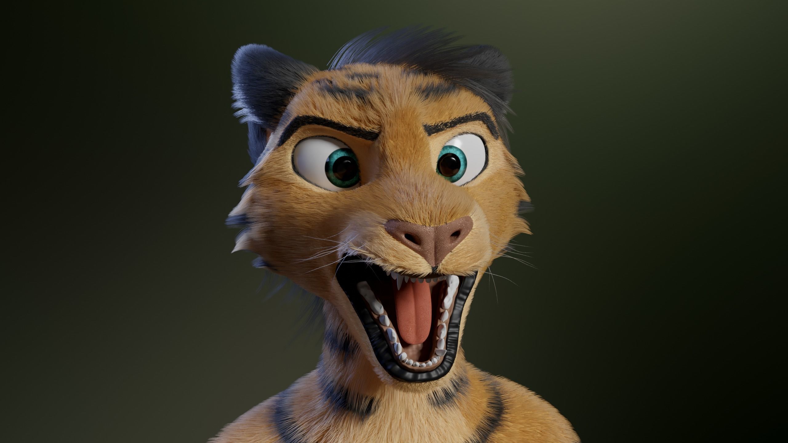Deimos Anthro Tiger 3D model_33