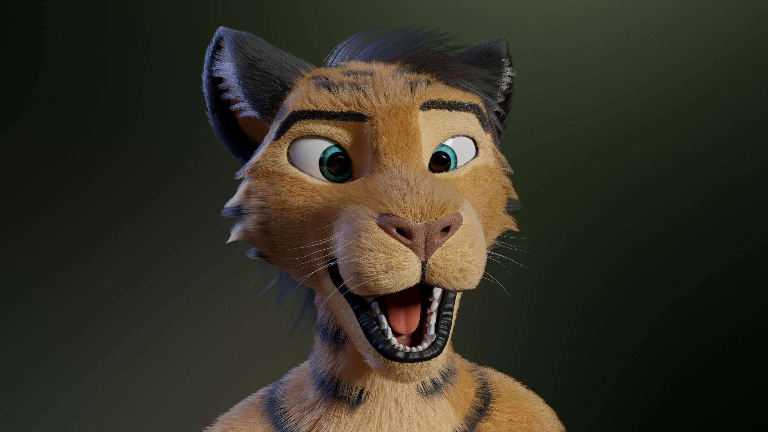Deimos Anthro Tiger 3D model_31