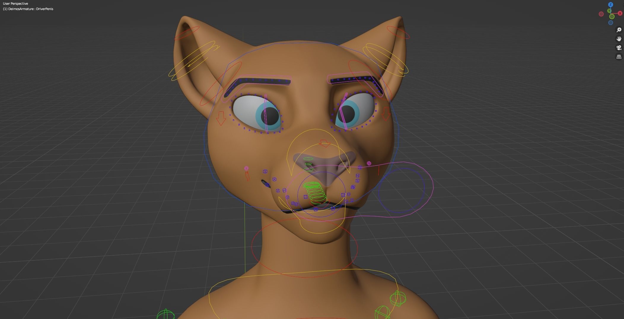 Deimos Anthro Tiger 3D model_43