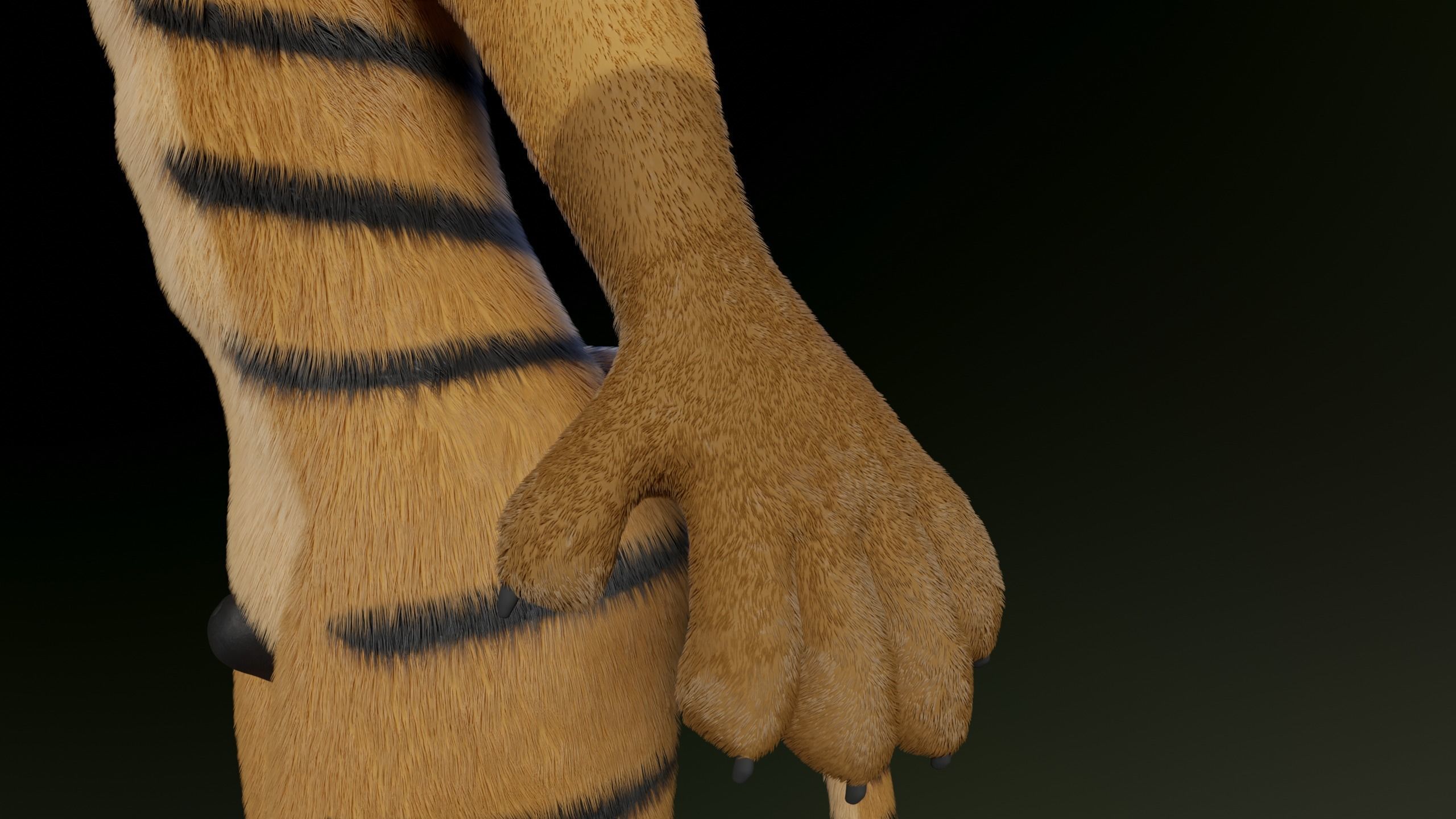 Deimos Anthro Tiger 3D model_11