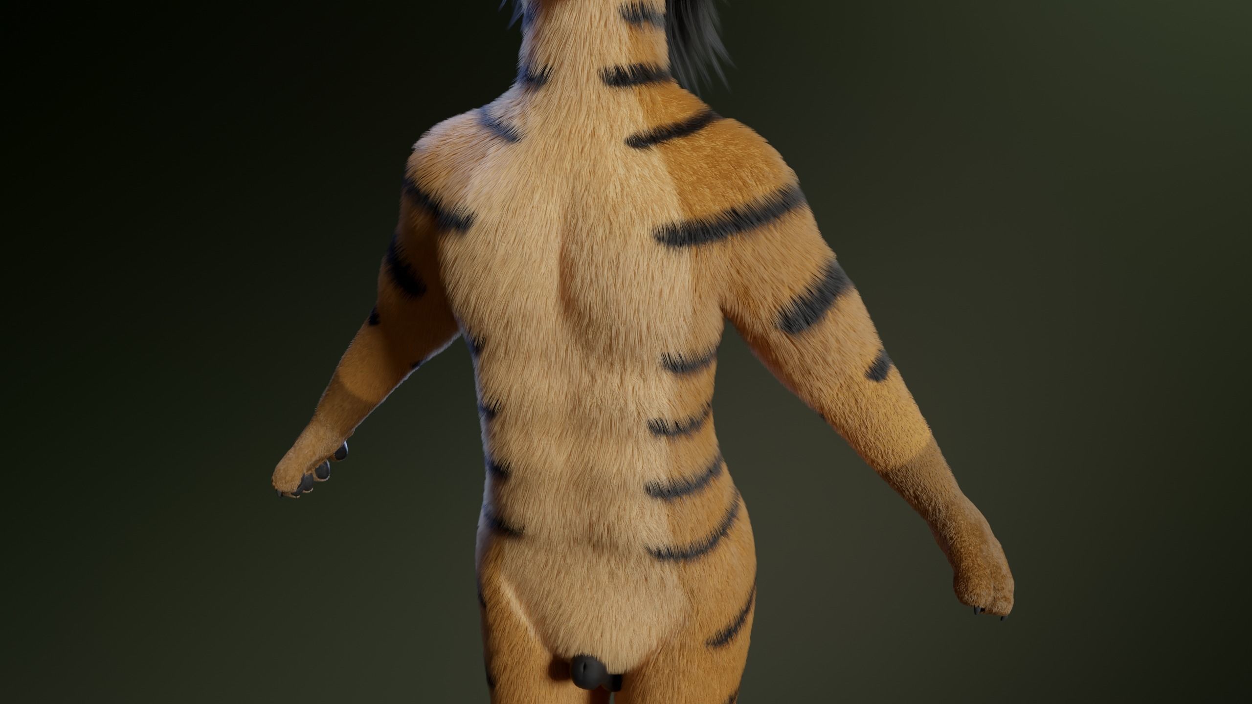 Deimos Anthro Tiger 3D model_6