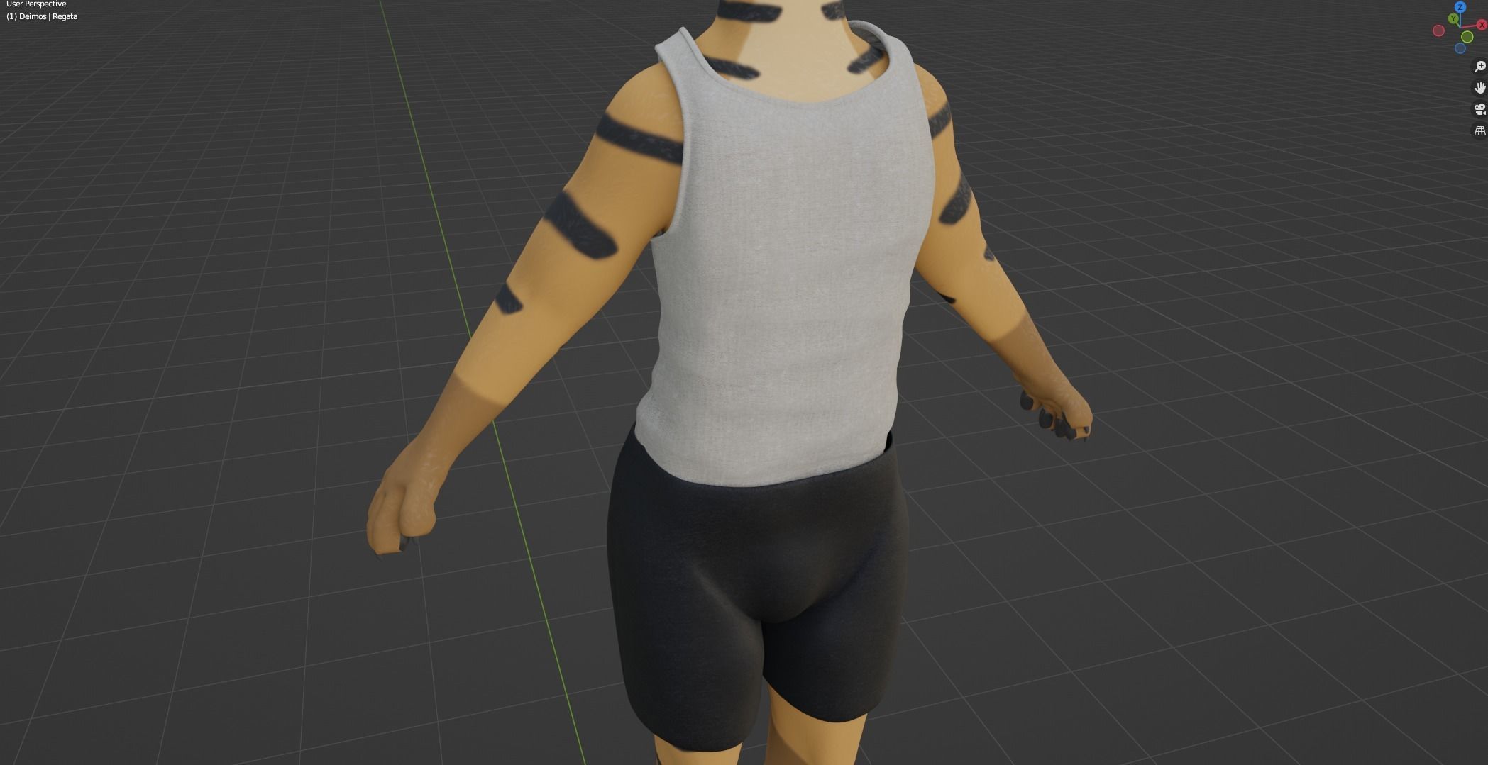 Deimos Anthro Tiger 3D model_73