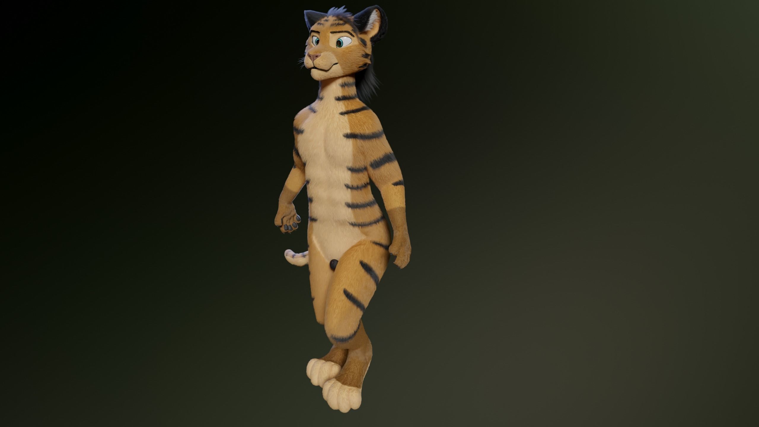 Deimos Anthro Tiger 3D model_26
