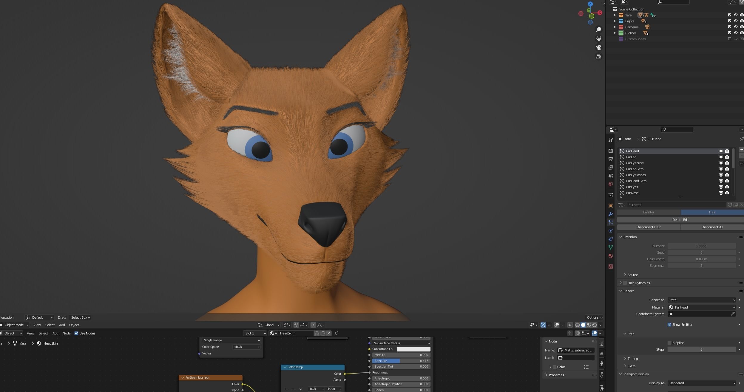 Yara Anthro Fox 3D model_85