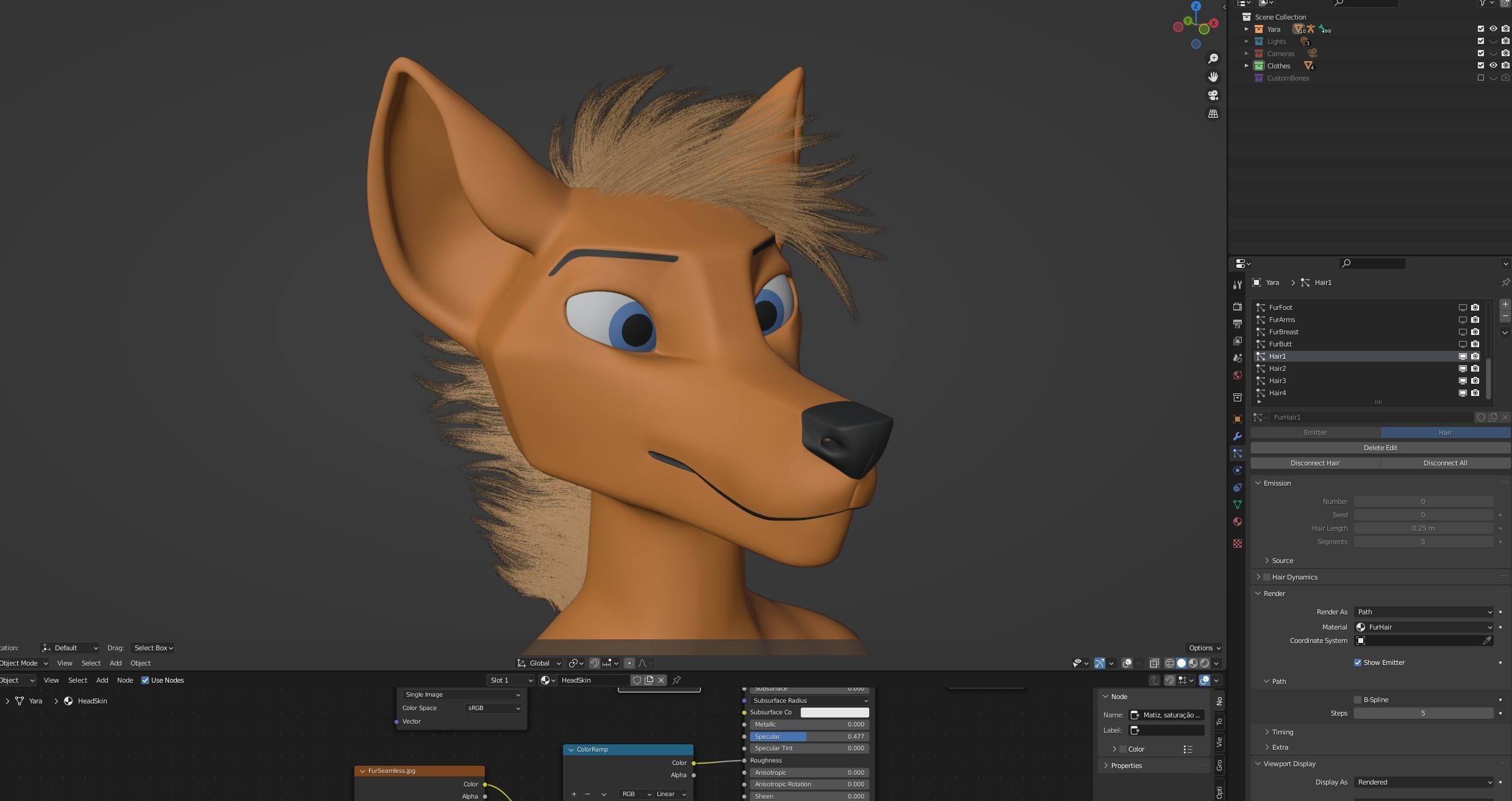 Yara Anthro Fox 3D model_90