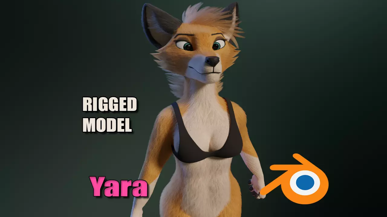 Yara Anthro Fox 3D model_0