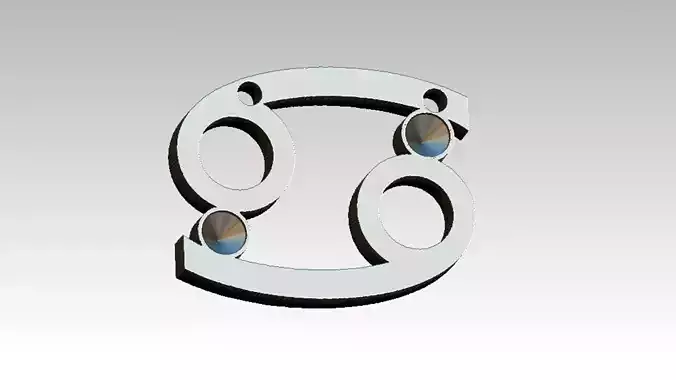 Cancer scorpio zodiac sign pendant