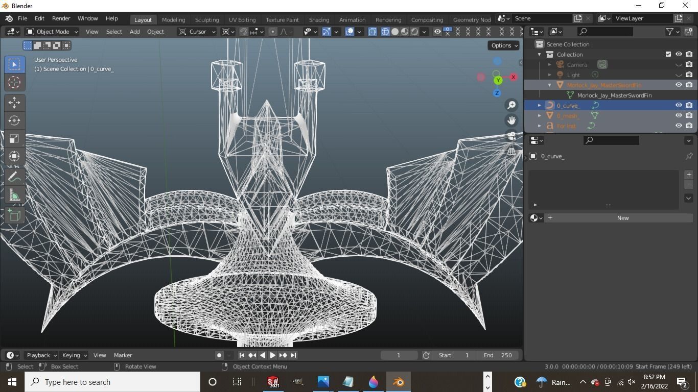 Master Sword from Zelda 3D model_8
