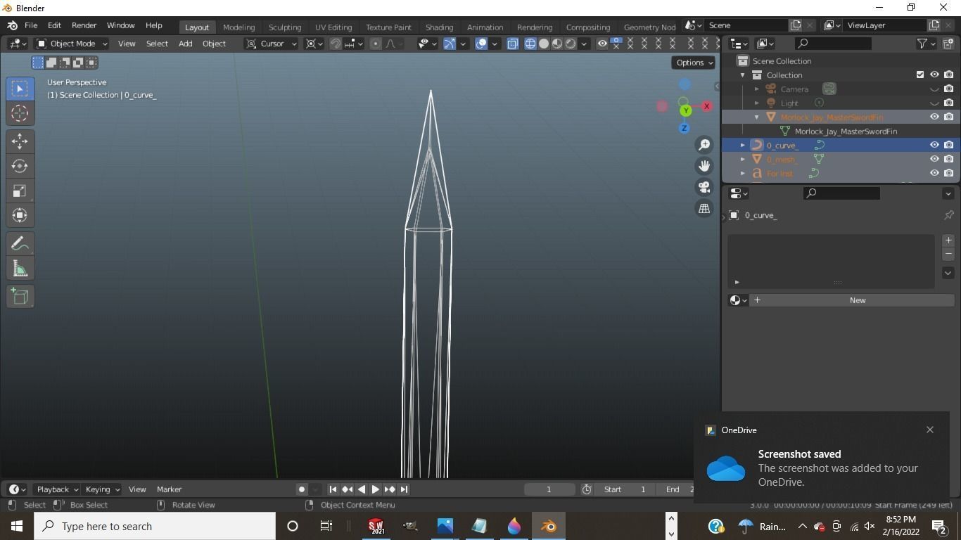 Master Sword from Zelda 3D model_1