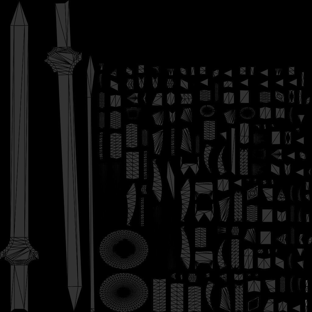 Master Sword from Zelda 3D model_12