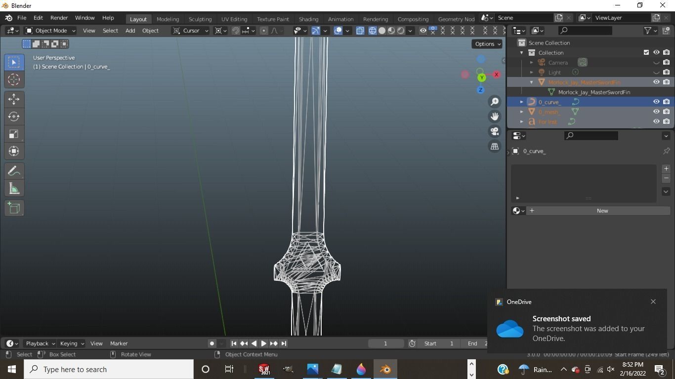 Master Sword from Zelda 3D model_10