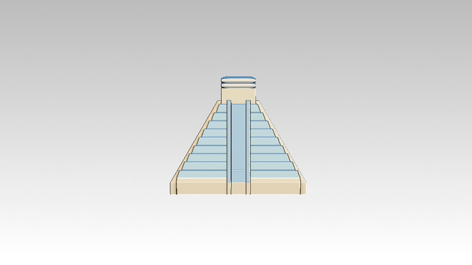 Piramide pyramid 3D print model_4
