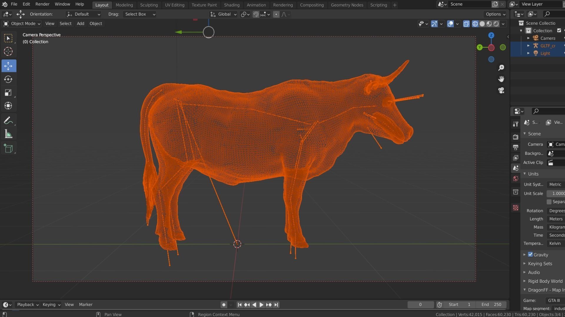 Realistic Cow Bull with Rigged body and Animation Low-poly 3D model_10