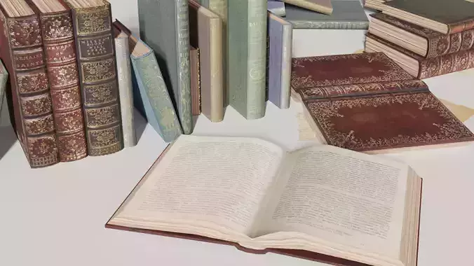 Old books set
