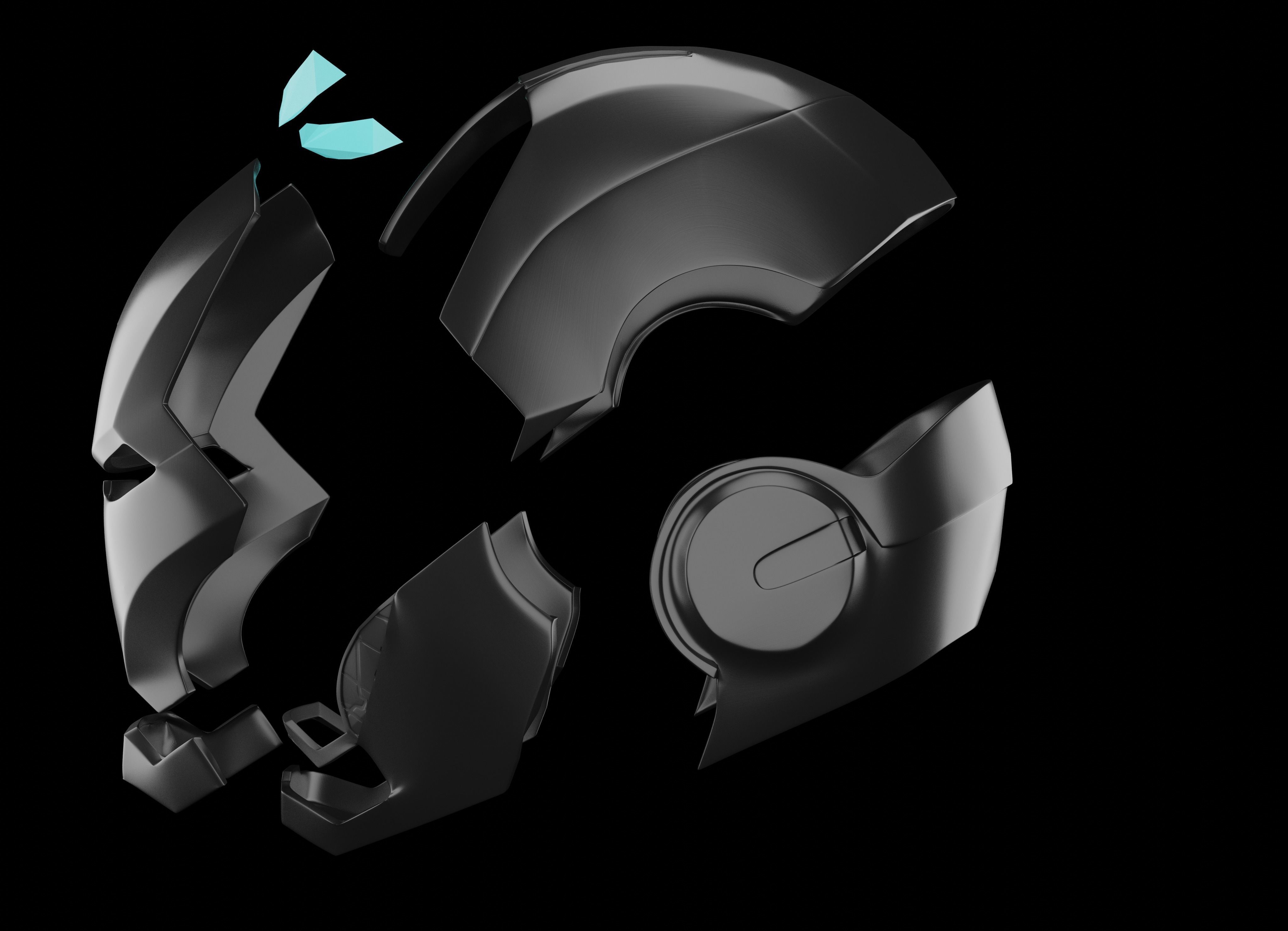 Ironman Mark 3 Helmet  3D Printable Model 3D print model_1