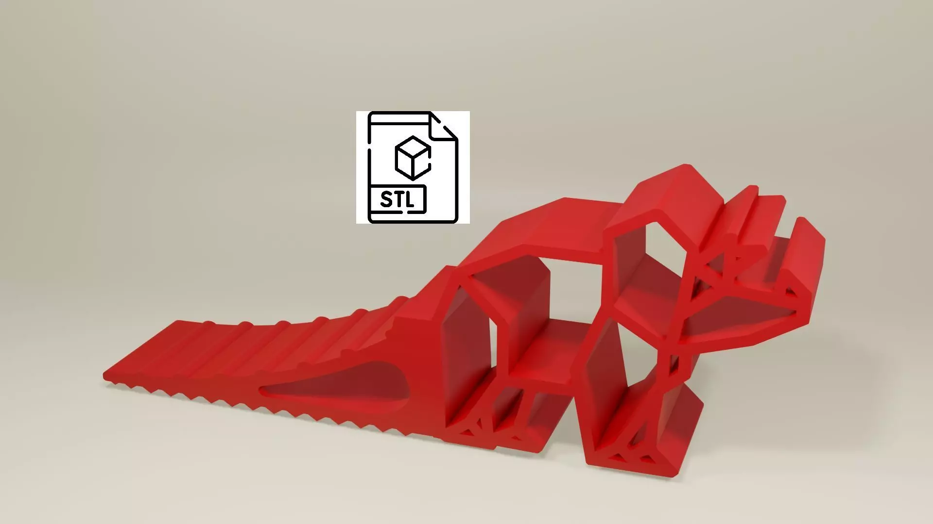 dinosaur doorstop for kids 3D print model