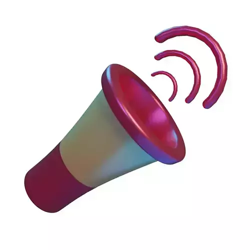 Horn 3D Model loudspeaker
