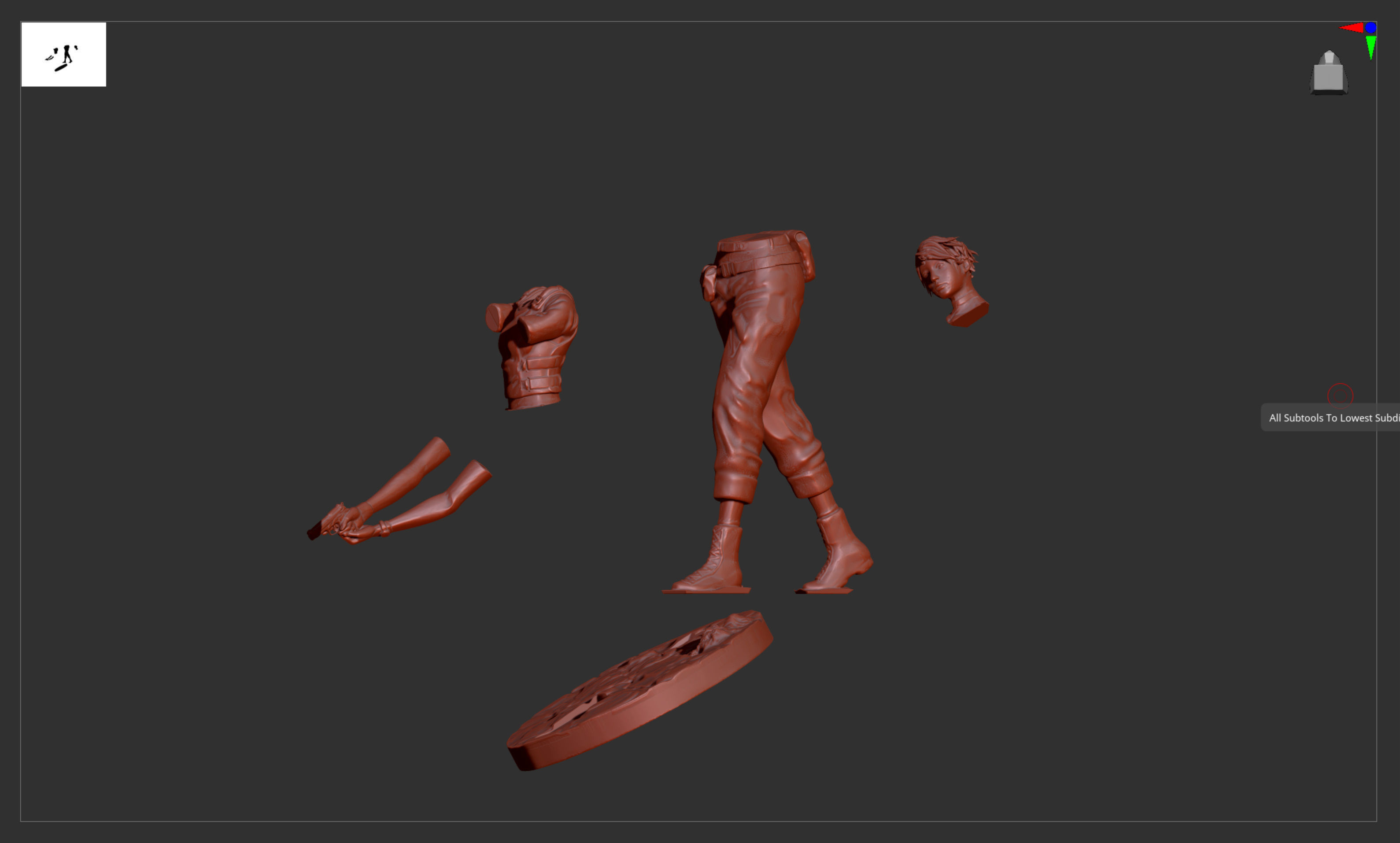 Resident Evil Rebecca Chambers aiming 3D print model_15