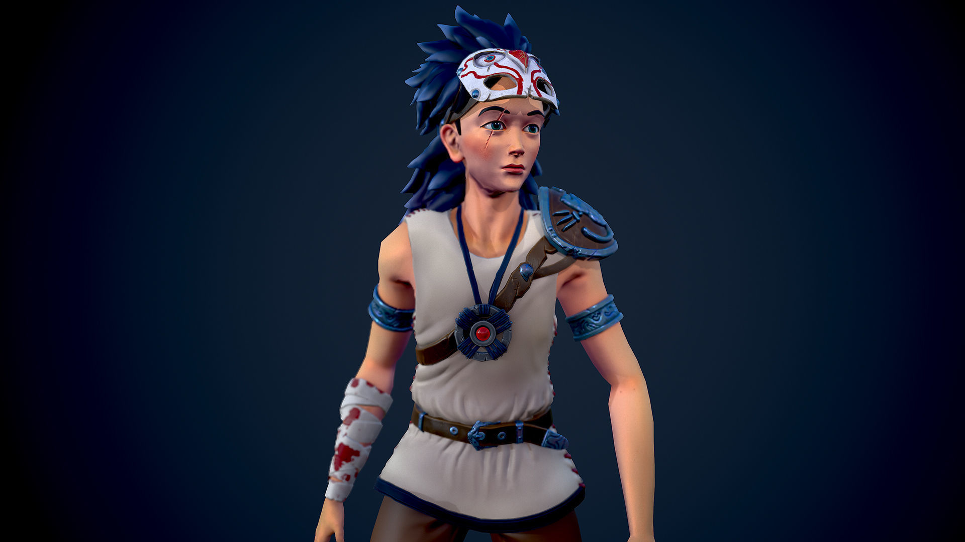 UmitBoy Character Low-poly 3D model Low-poly 3D model_8