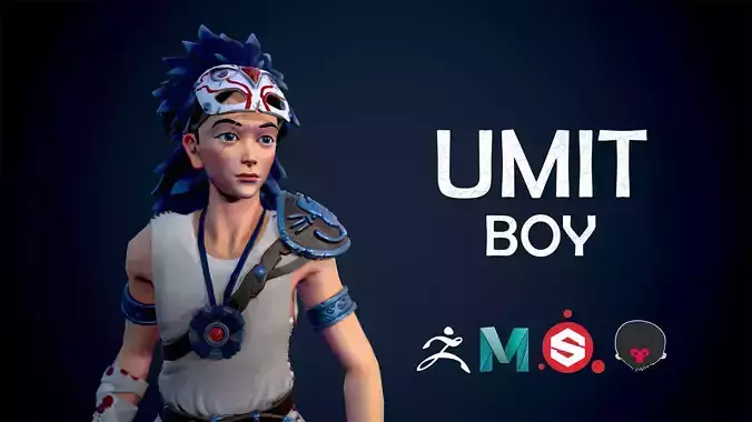 UmitBoy Character Low-poly 3D model