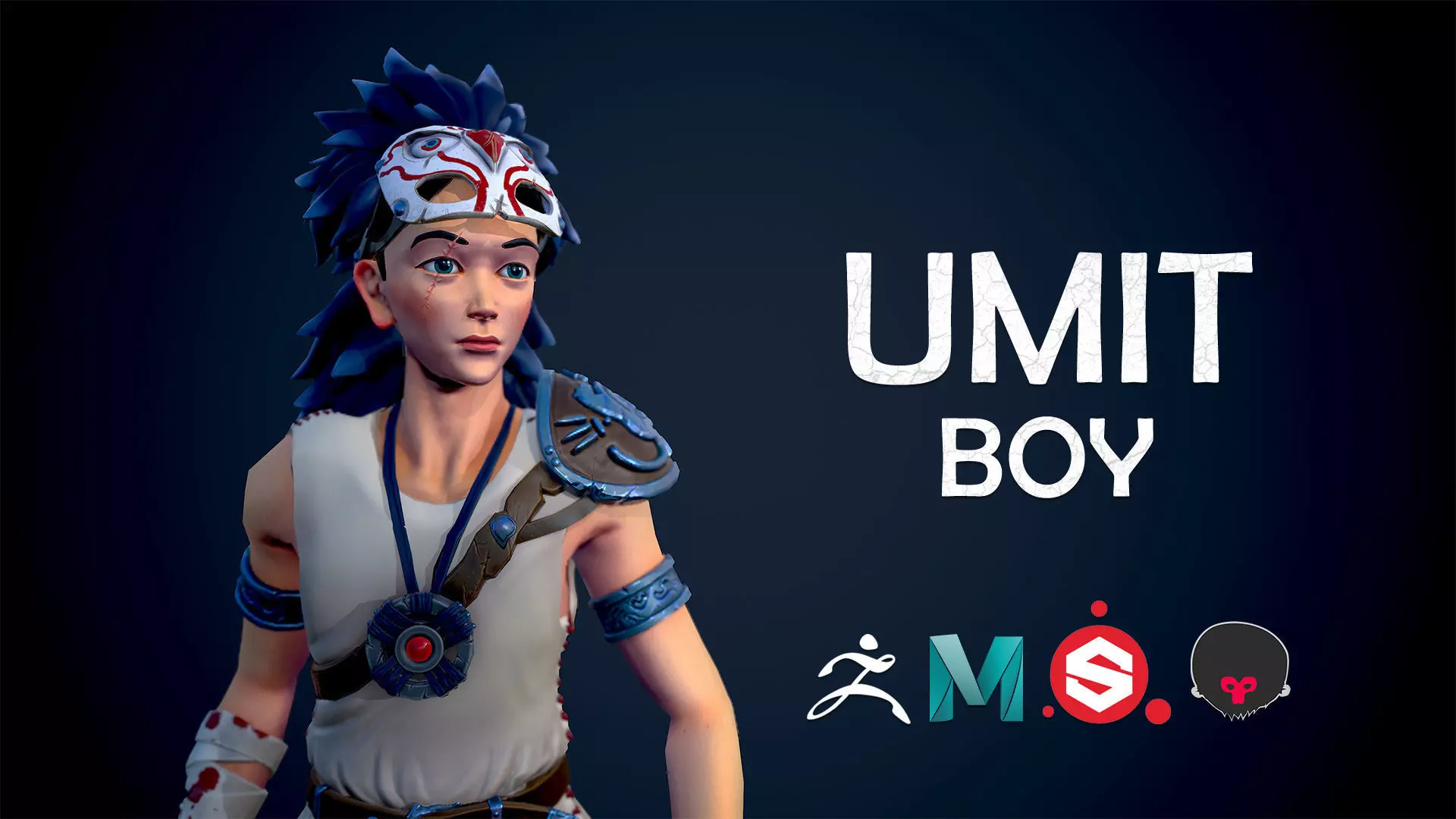 UmitBoy Character Low-poly 3D model Low-poly 3D model_0