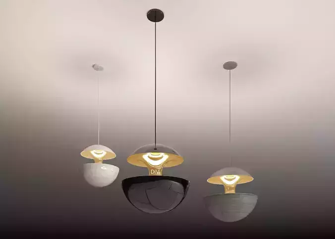 3d model of ceiling lamps Collection Lum