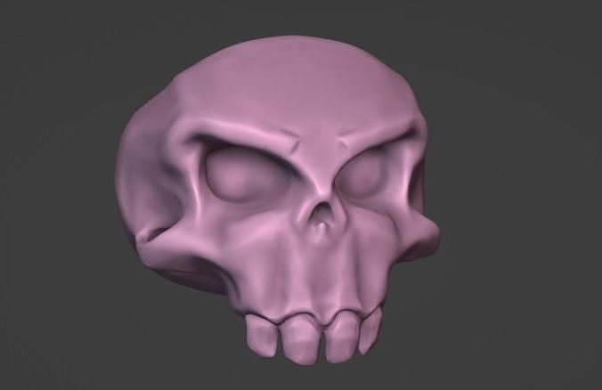 Skull Low-poly 3D model