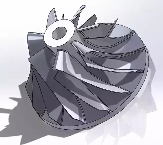 impeller turbine blade