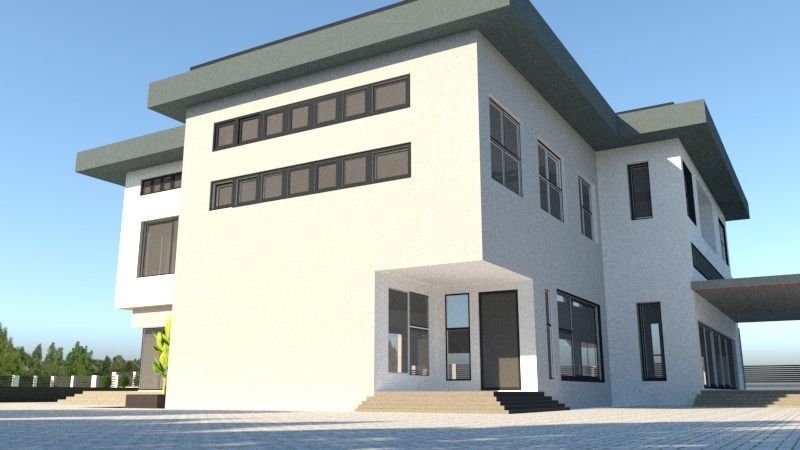 Luxury Mansion 3D model_9