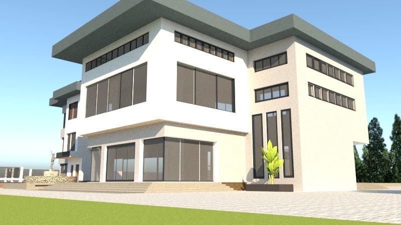 Luxury Mansion 3D model_12