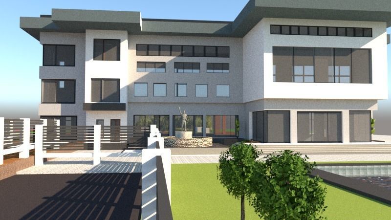 Luxury Mansion 3D model_6