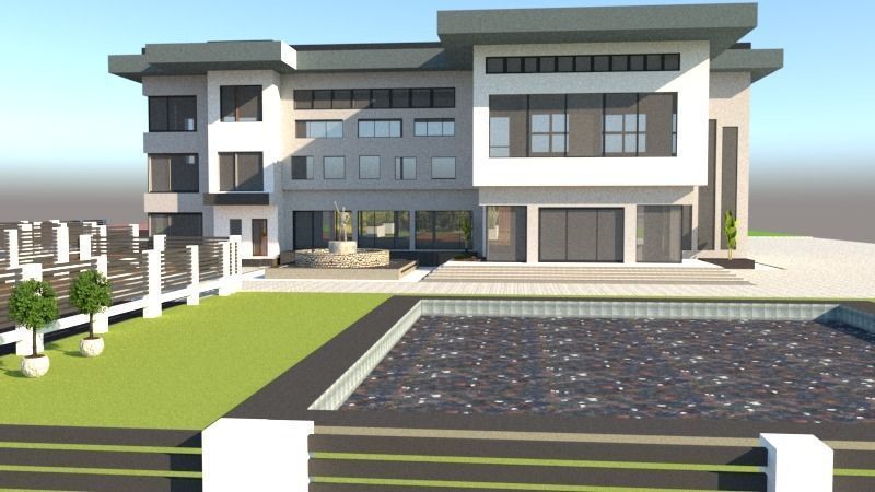 Luxury Mansion 3D model_8