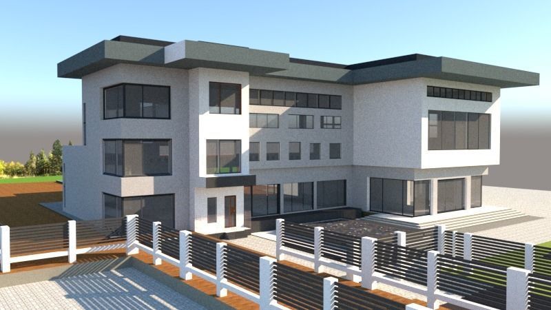 Luxury Mansion 3D model_7