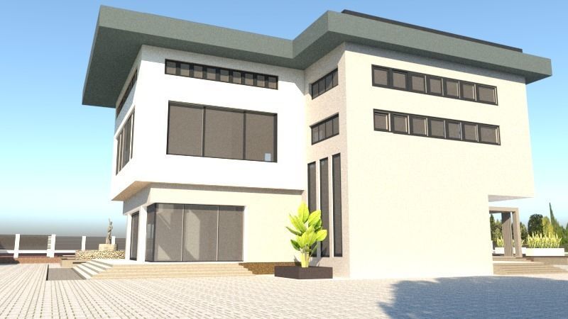 Luxury Mansion 3D model_11