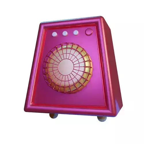 Speaker 3D Model radio