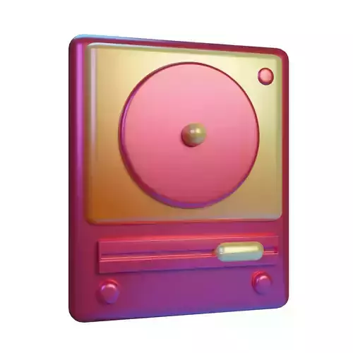Turntable 3D Model record player