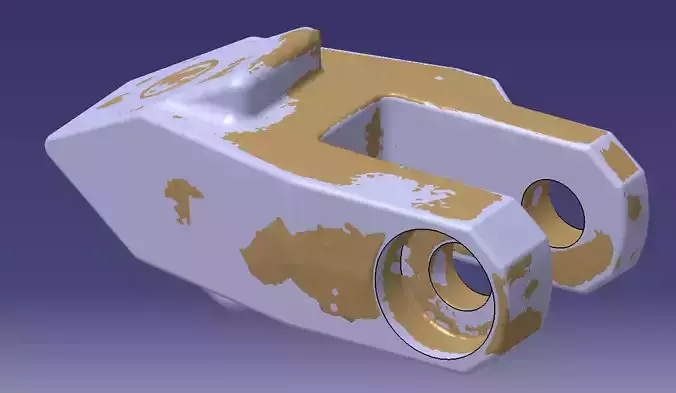 Tooth of hydraulic scissors ETE-132 3D model