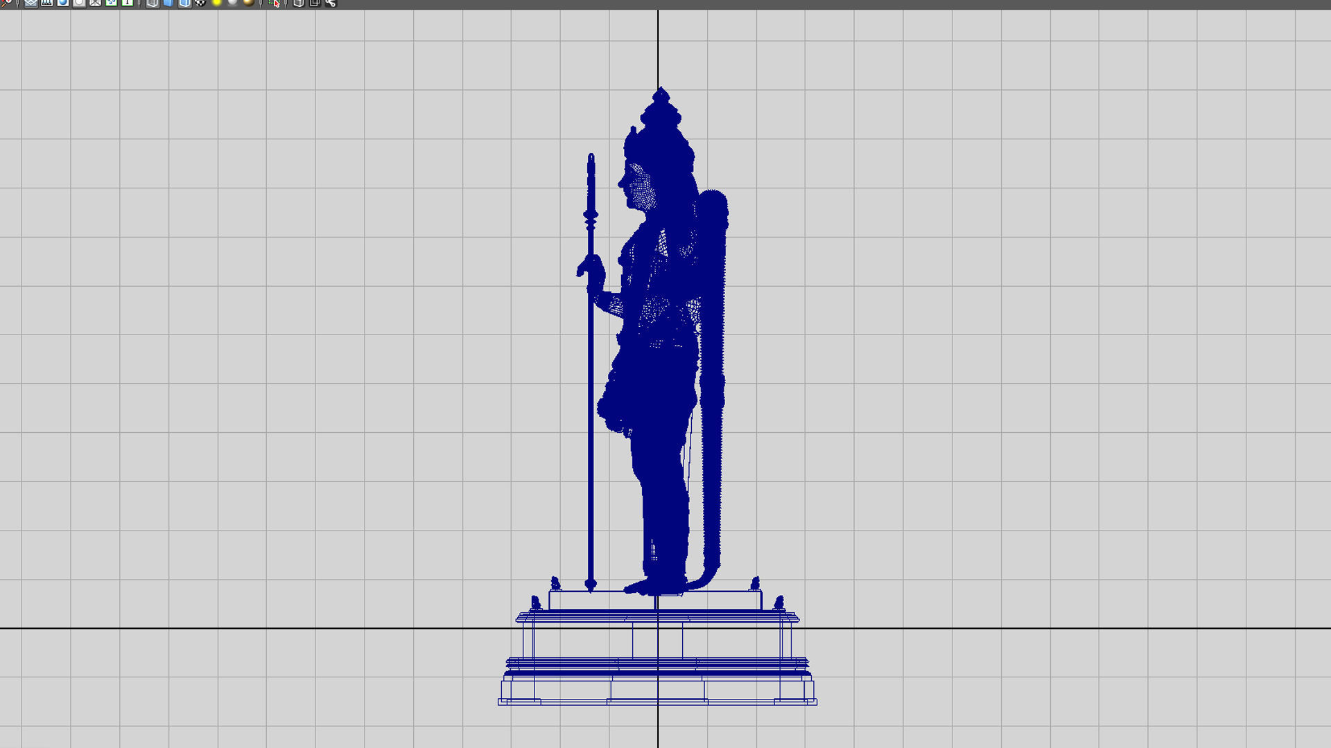 Lord Murugan Statue 3D model_8