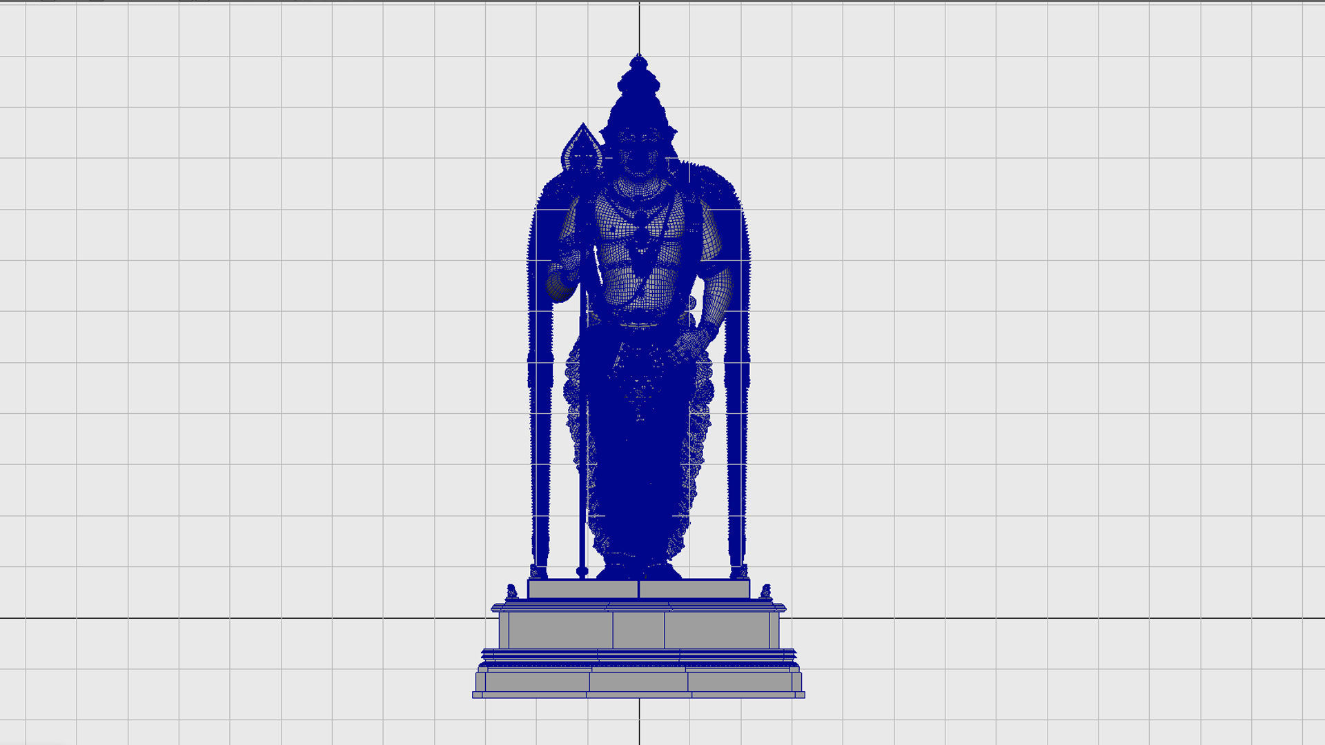 Lord Murugan Statue 3D model_5