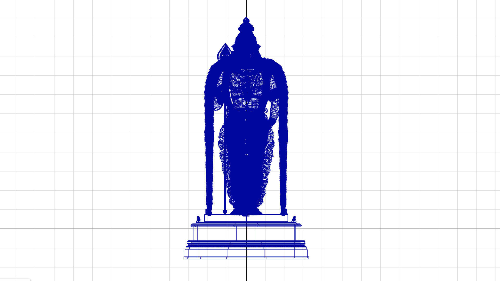 Lord Murugan Statue 3D model_6
