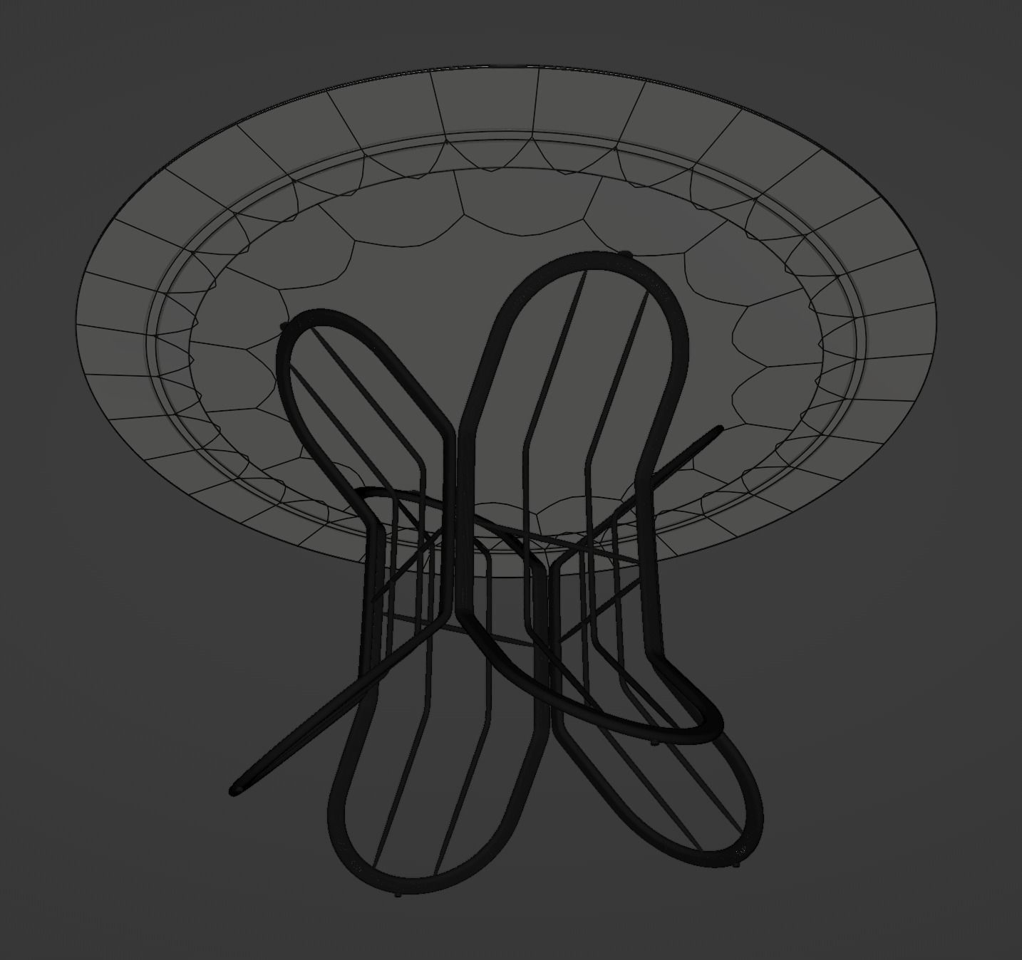 Glass Table 3D model_3