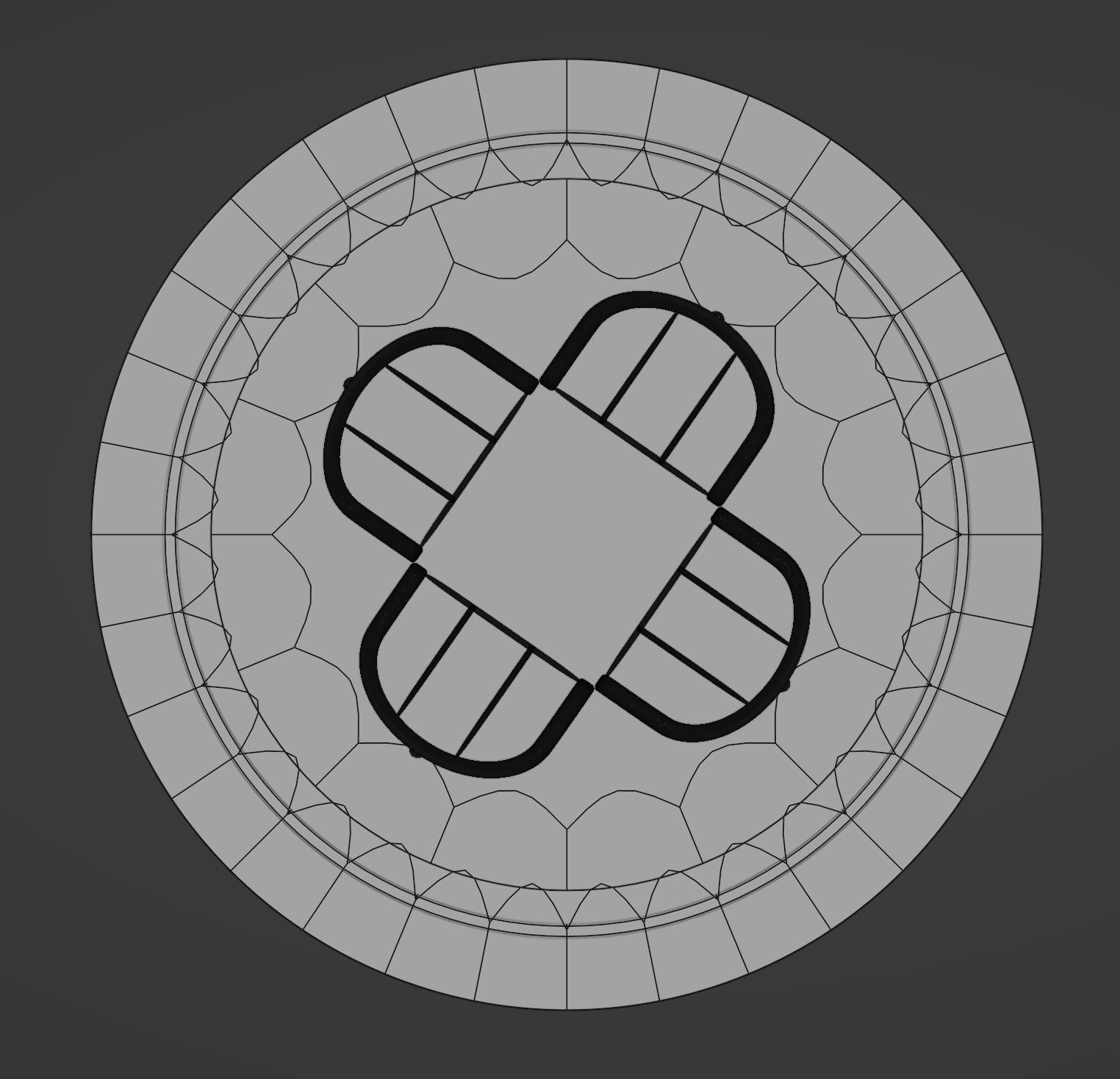 Glass Table 3D model_4