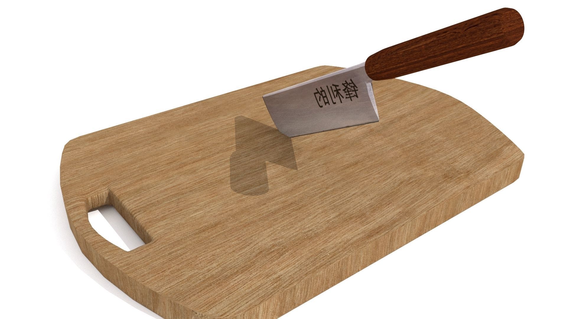 Chefs knife 3D model_3